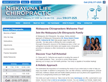 Tablet Screenshot of niskayunachiropractic.com